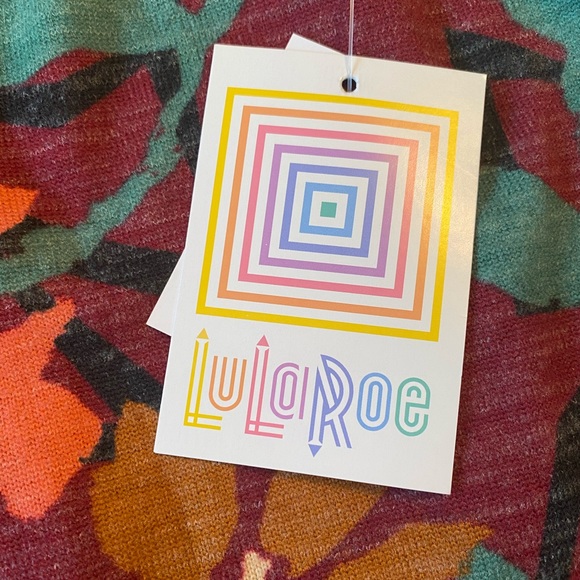 LuLaRoe SARAH Cardigan Sweater Duster Floral - Picture 9 of 16